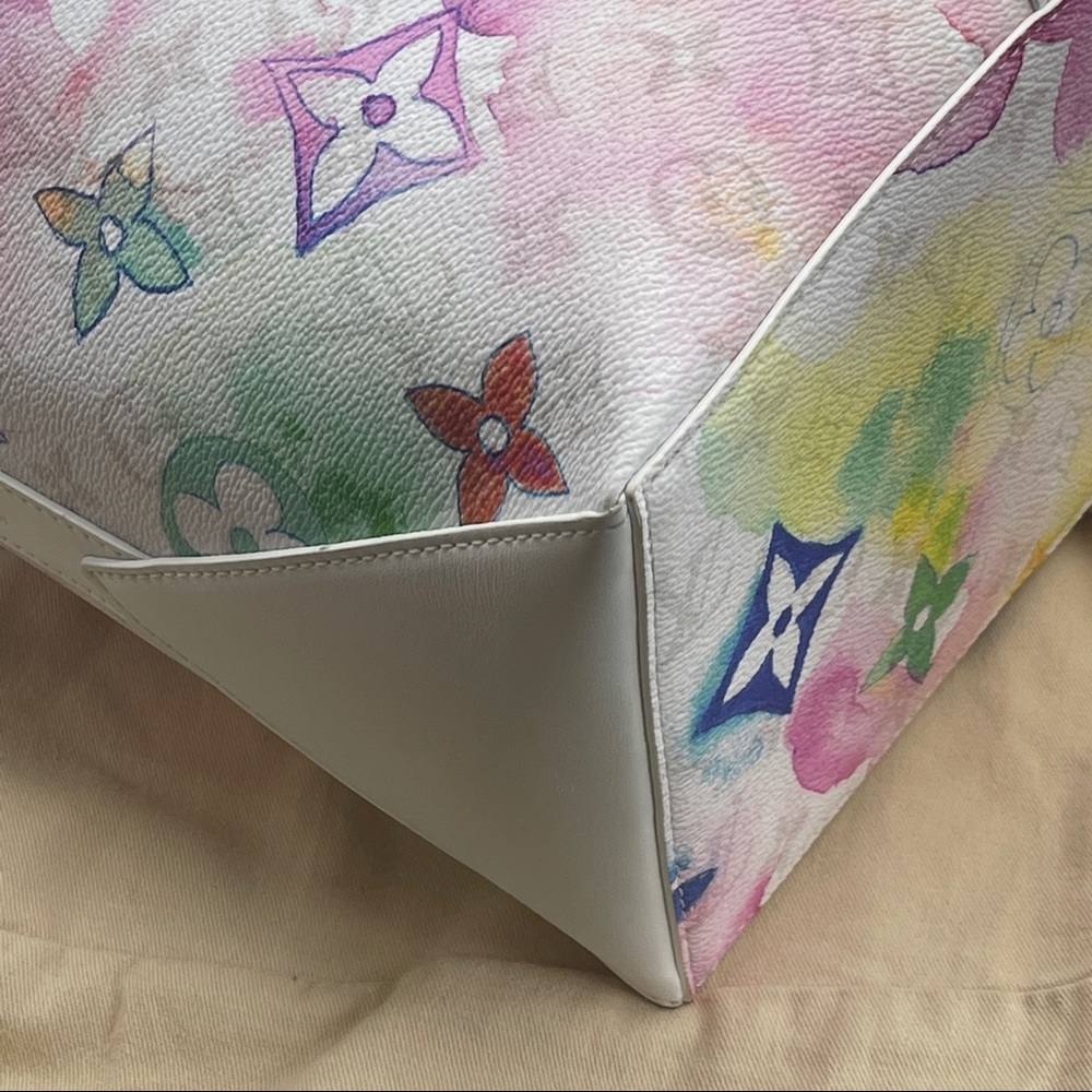 Louis Vuitton Watercolor Weekend New Tote Gm Rare - Picture 14 of 16